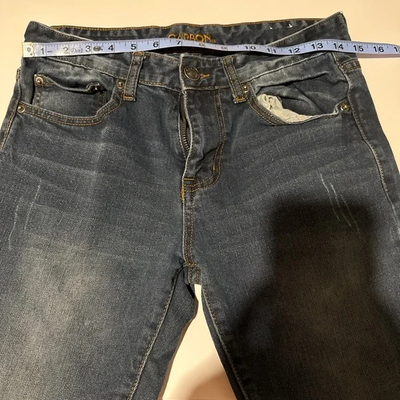 Carbon Men’s 30x30 Dark Wash Slim Straight Freedom Flex Stretch Jeans - Picture 5 of 8